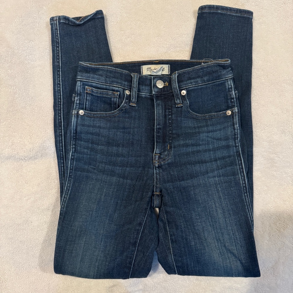 Madewell 10” High-Rise Skinny Jeans Size 23 Dark Wash
